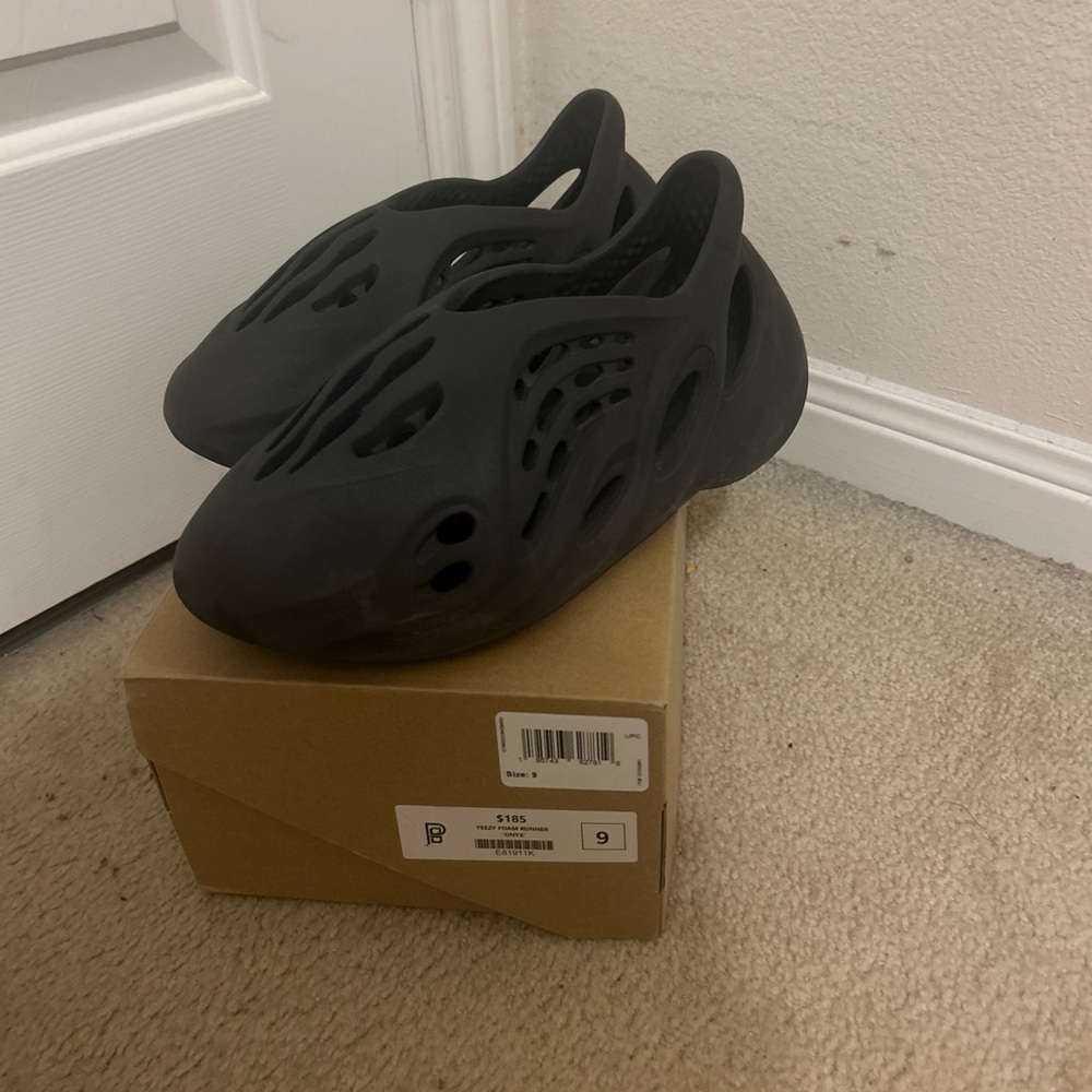 Black Foam Slip-On Shoes